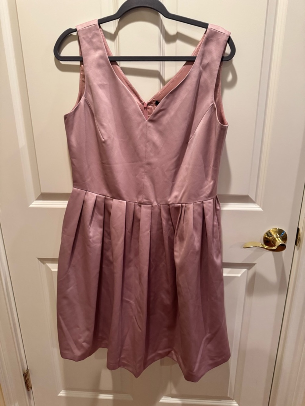 Raoul Dusty Rose Satin Cocktail Dress